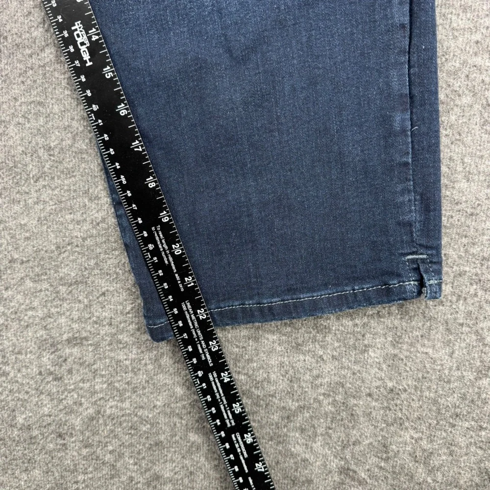 Lane Bryant Womens Plus Size 24 Dark Wash Capri Jeans Stretch Denim Whiskered